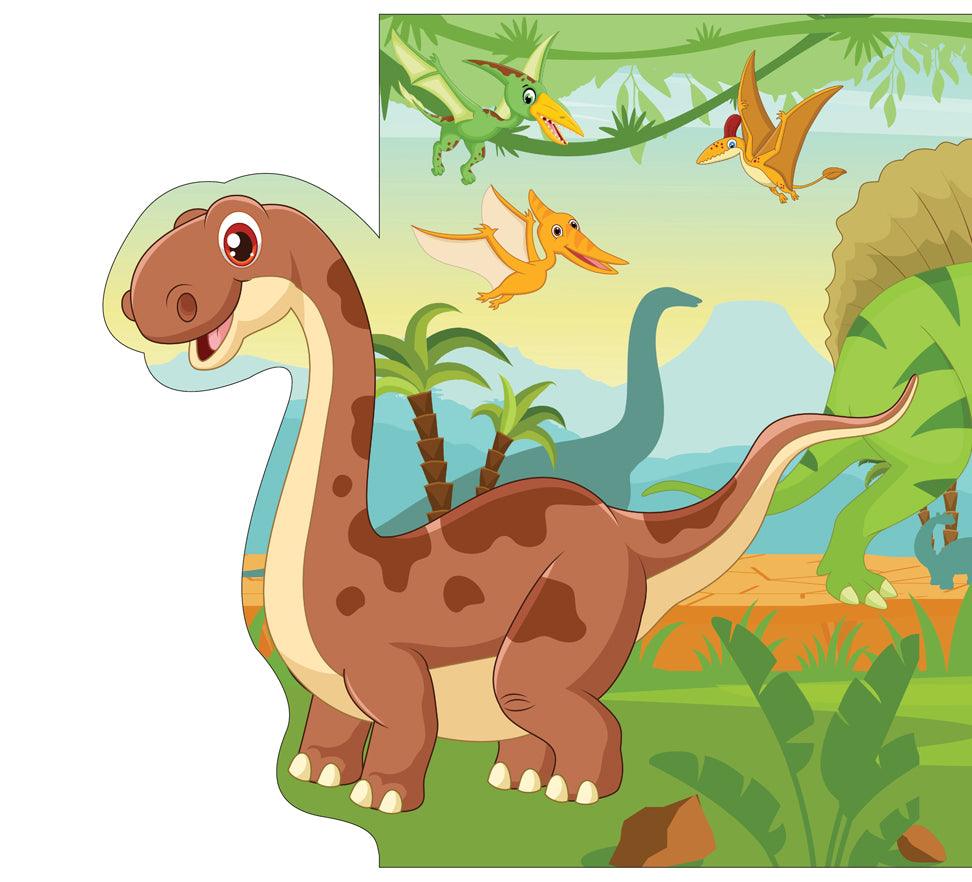 Dreamland Flap Book- Dinosaur World - An Interactive & Activity Book For Kids (English)
