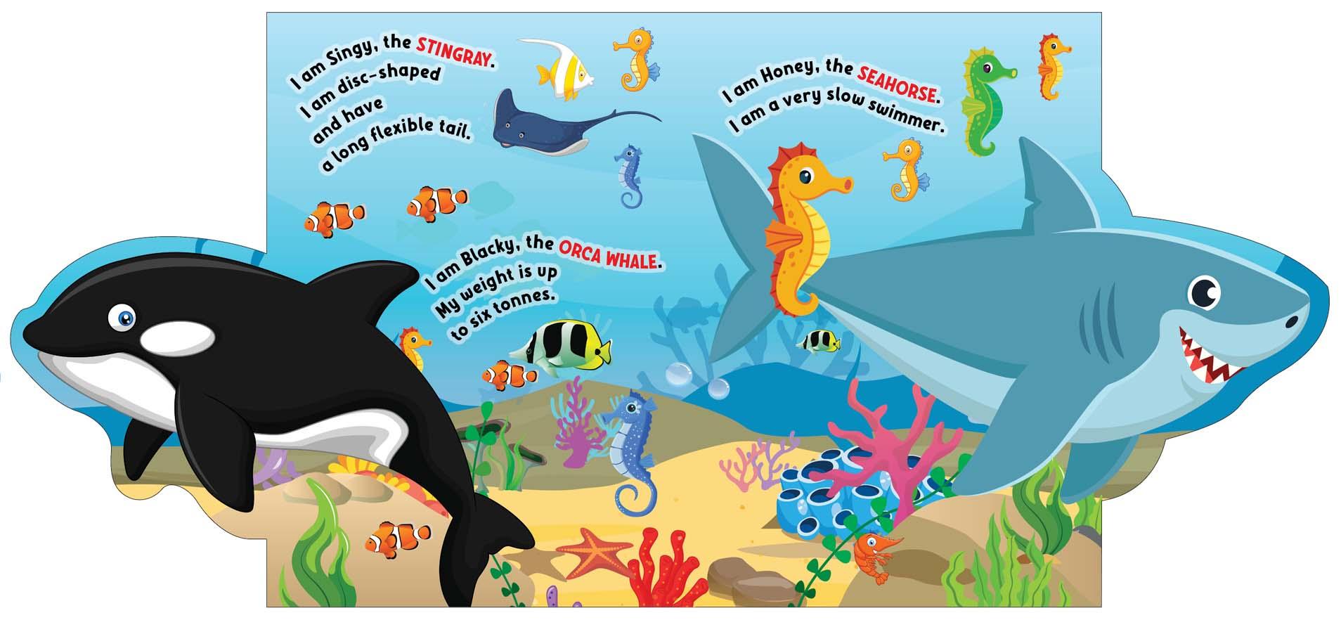 Dreamland Flap Book- Under the Ocean - An Interactive & Activity Book For Kids (English)