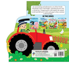Dreamland Flap Book- At the Farm - An Interactive & Activity Book For Kids (English)