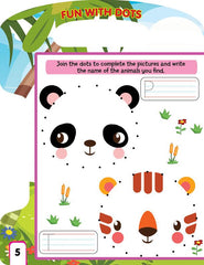 Dreamland Write and Wipe Book - Animals - An Early Learning Book For Kids (English)