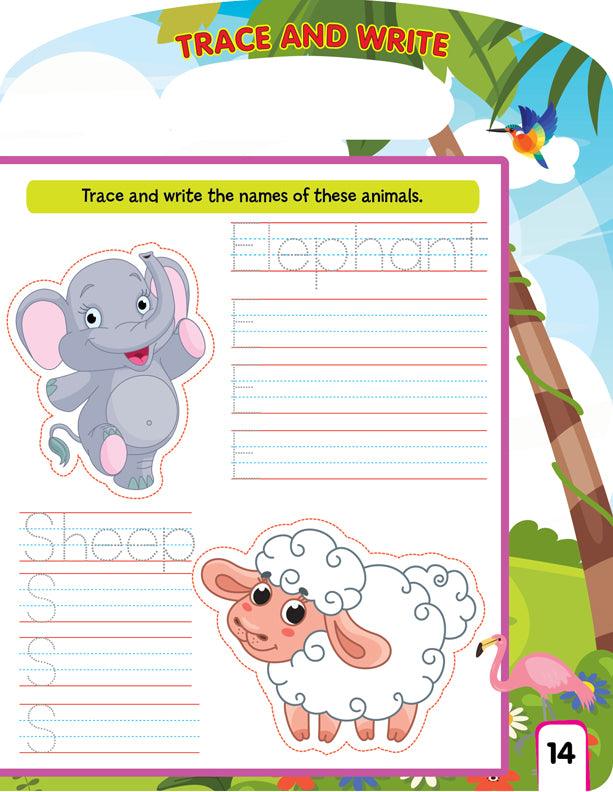Dreamland Write and Wipe Book - Animals - An Early Learning Book For Kids (English)