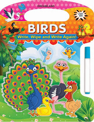 Dreamland Write and Wipe Book - Birds - An Early Learning Book For Kids (English)