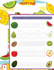 Dreamland Write and Wipe Book - Fruit - An Early Learning Book For Kids (English)