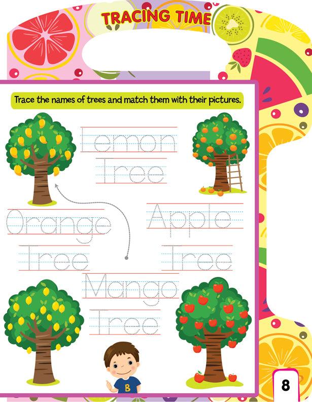 Dreamland Write and Wipe Book - Fruit - An Early Learning Book For Kids (English)