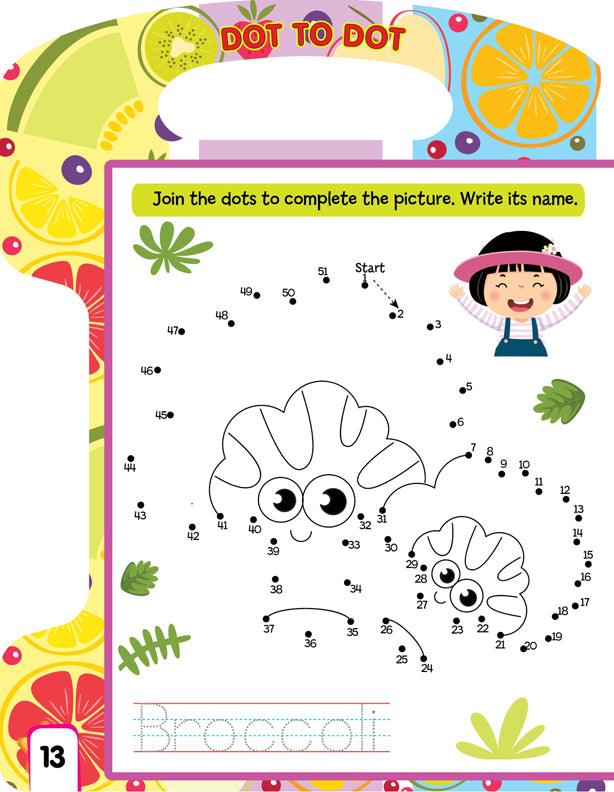 Dreamland Write and Wipe Book - Vegetables - An Early Learning Book For Kids (English)