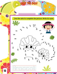 Dreamland Write and Wipe Book - Vegetables - An Early Learning Book For Kids (English)