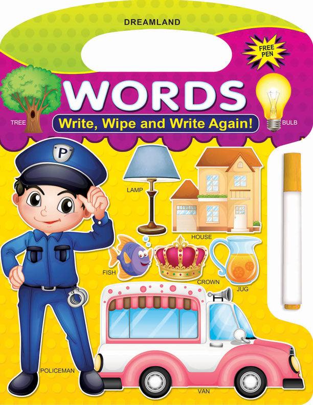 Dreamland Write and Wipe Book - Words - An Early Learning Book For Kids (English)