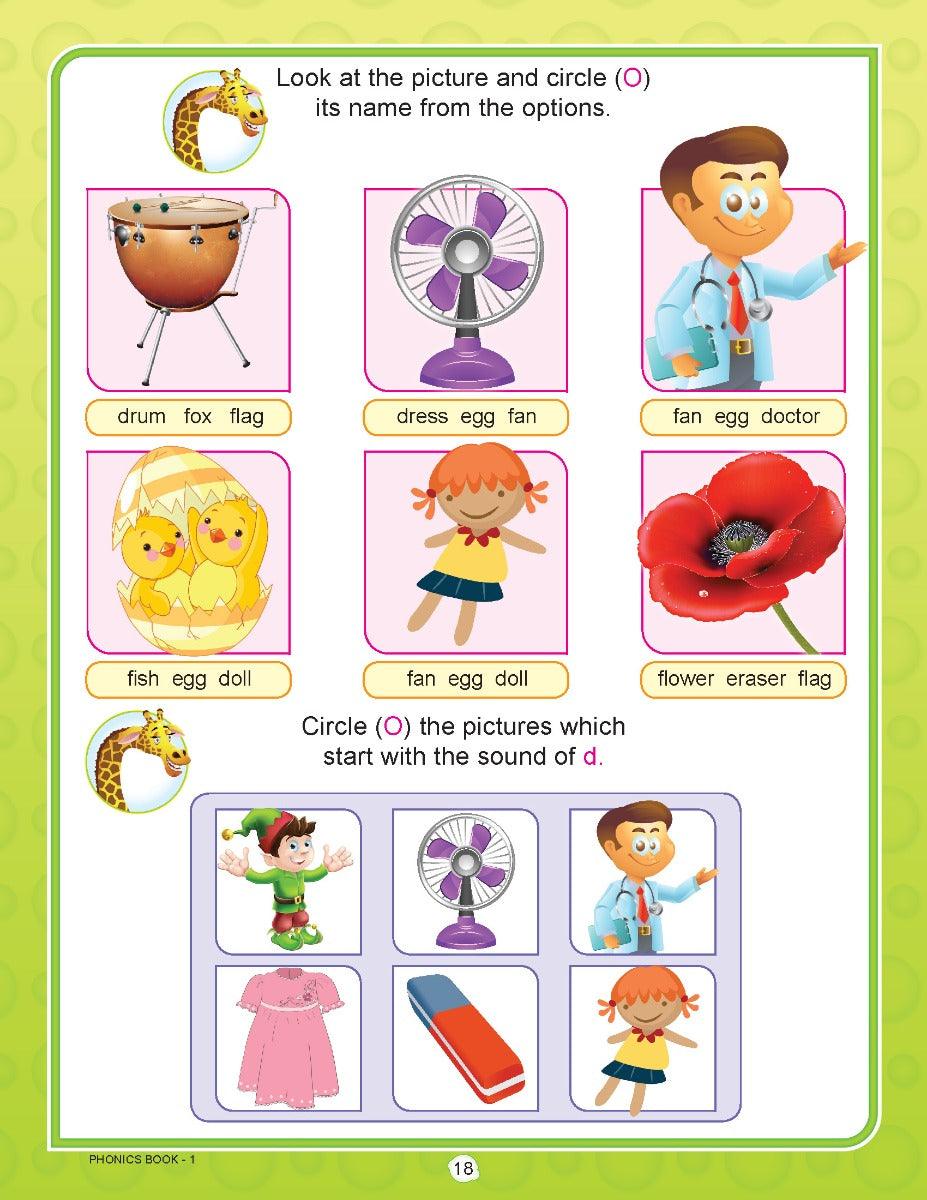 Dreamland Learn With Phonics Book 1 - An Early Learning Book For Kids (English)