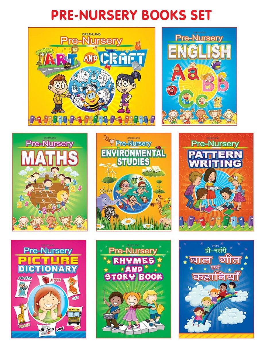 Dreamland My Complete Kit of Pre-Nursery Books - An Early Learning Book For Kids - Set of 8 Books(English)