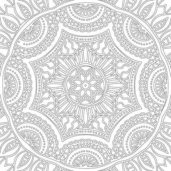 Dreamland Refreshing Mandala 1 Colouring Book - A Drawing Painting & Colouring Book For Adults (English)