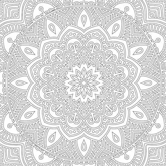 Dreamland Refreshing Mandala 1 Colouring Book - A Drawing Painting & Colouring Book For Adults (English)