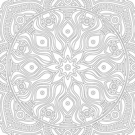 Dreamland Refreshing Mandala 1 Colouring Book - A Drawing Painting & Colouring Book For Adults (English)