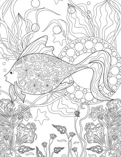 Dreamland Extreme Copy Colour - SEA WORLD - A Drawing Painting & Colouring Book For Adults (English)