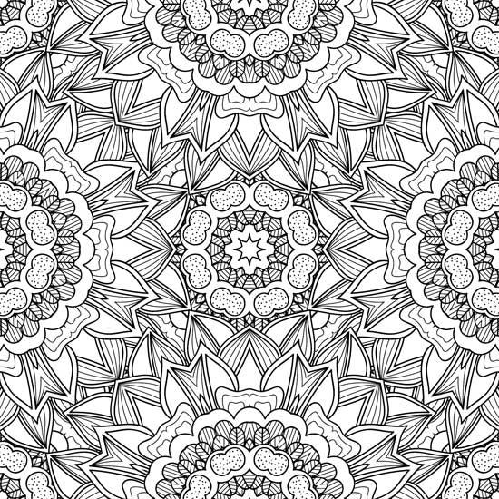 Dreamland Refreshing Mandala 5 Colouring Book - A Drawing Painting & Colouring Book For Adults (English)