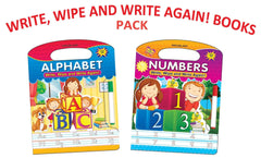 Dreamland Write and Wipe Books Combo Pack - An Early Learning Book For Kids - Pack of 2 Titles(English)