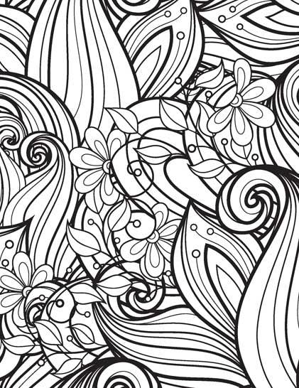 Dreamland Extreme Copy Colour - FLOWERS - A Drawing Painting & Colouring Book For Adults (English)