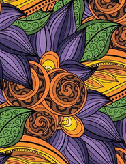 Dreamland Extreme Copy Colour - FLOWERS - A Drawing Painting & Colouring Book For Adults (English)