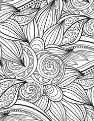 Dreamland Extreme Copy Colour - FLOWERS - A Drawing Painting & Colouring Book For Adults (English)