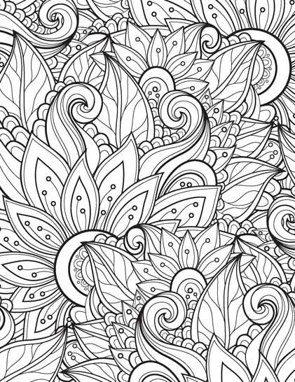 Dreamland Extreme Copy Colour - FLOWERS - A Drawing Painting & Colouring Book For Adults (English)