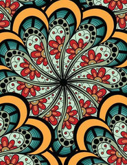 Dreamland Extreme Copy Colour - FLOWERS - A Drawing Painting & Colouring Book For Adults (English)