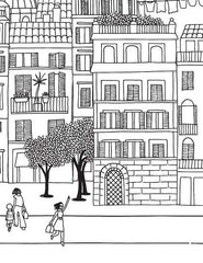 Dreamland Cityscape - Colouring Book - A Drawing Painting & Colouring Book For Adults (English)