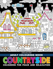Dreamland Countryside Colouring Book - A Drawing Painting & Colouring Book For Adults (English)