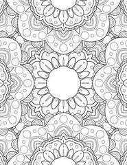 Dreamland Flowers Colouring Book - A Drawing Painting & Colouring Book For Kids (English)