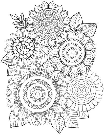 Dreamland Flowers Colouring Book - A Drawing Painting & Colouring Book For Kids (English)