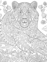Dreamland Wilderness Colouring Book - A Drawing Painting & Colouring Book For Adults (English)
