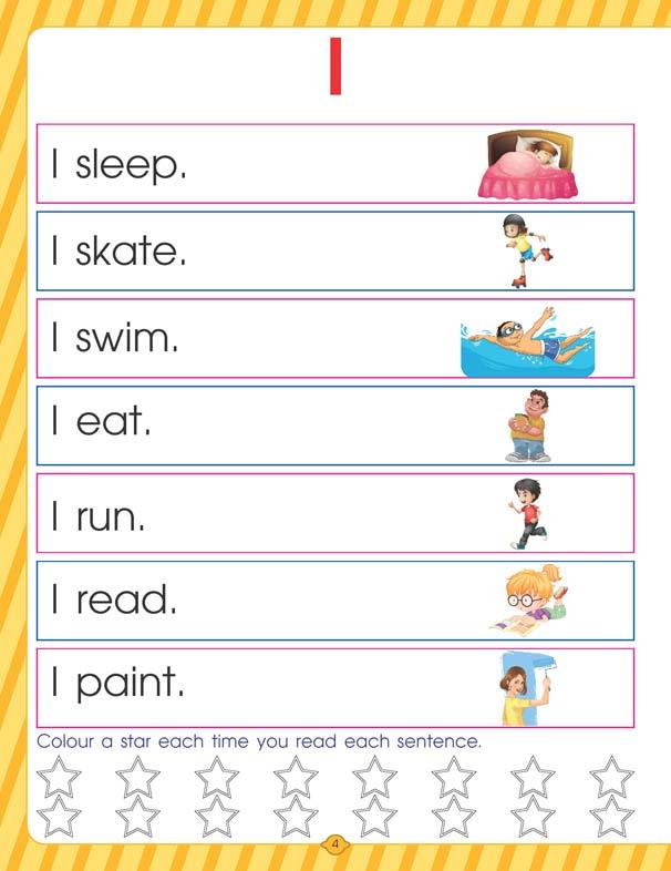 Dreamland Very First Sight Words Sentences Level 1 - An Early Learning Book For Kids (English)