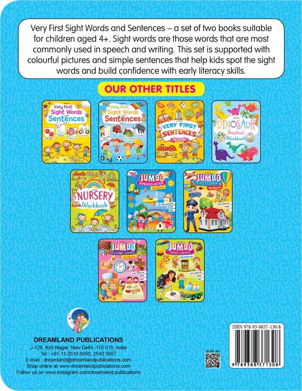 Dreamland Very First Sight Words Sentences Level 2 - An Early Learning Book For Kids (English)