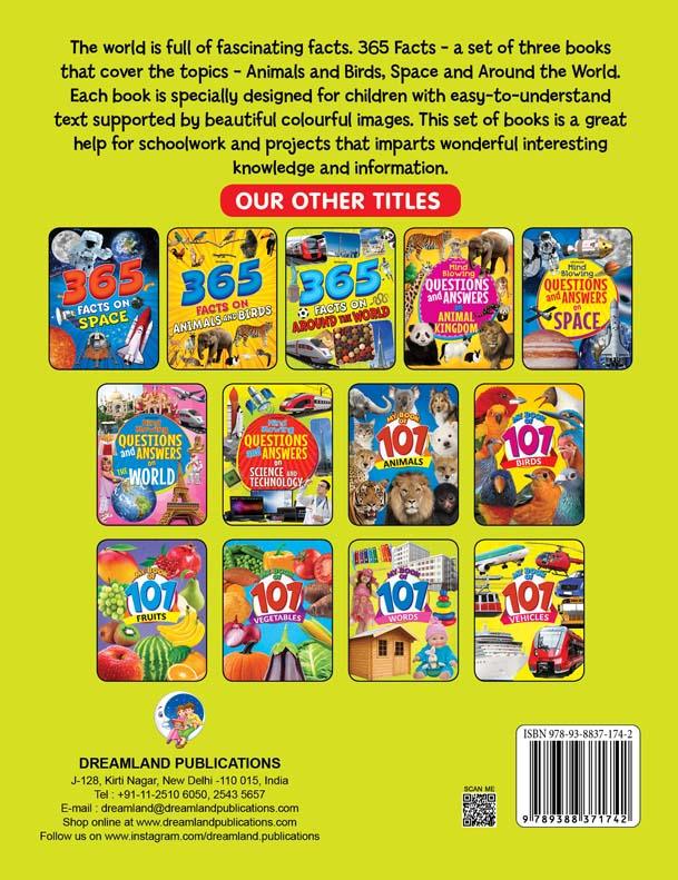 Dreamland 365 Facts on Around the World - A Reference Book For Kids (English)