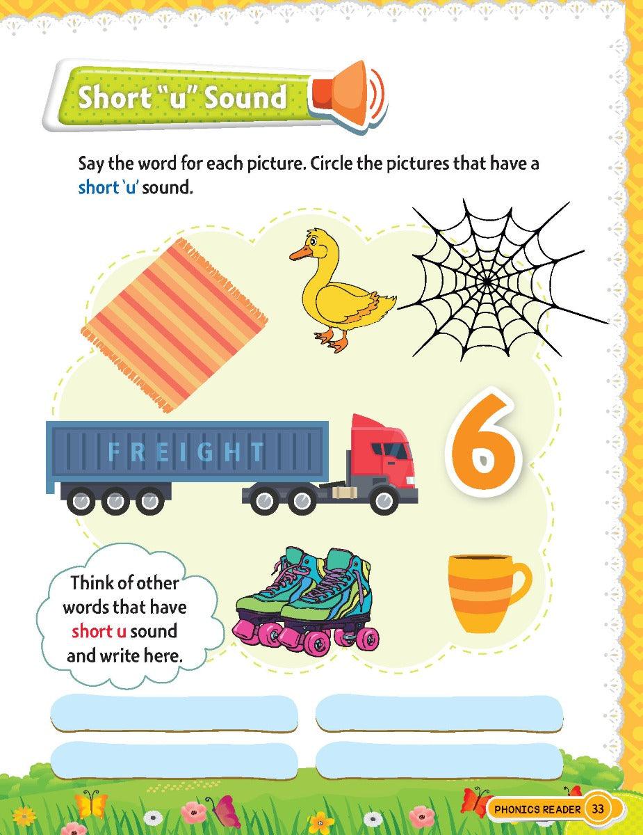 Dreamland Phonics Reader 2 - Short and Long Vowel Sounds - An Early Learning Book For Kids (English)