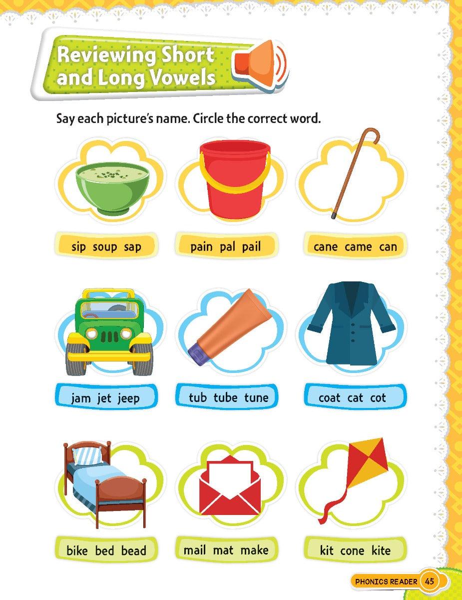 Dreamland Phonics Reader 2 - Short and Long Vowel Sounds - An Early Learning Book For Kids (English)