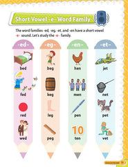 Dreamland Phonics Reader 3 - Word Families Short and Long Vowel Sounds - An Early Learning Book For Kids (English)