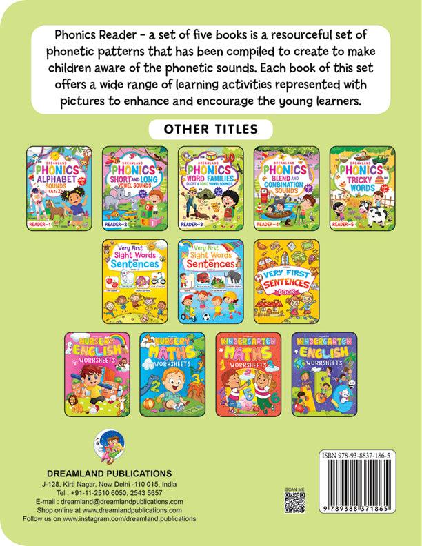 Dreamland Phonics Reader 3 - Word Families Short and Long Vowel Sounds - An Early Learning Book For Kids (English)