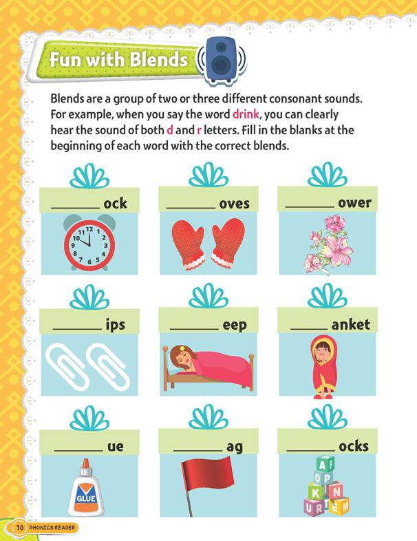 Dreamland Phonics Reader 4 - Blends and Combination Sounds - An Early Learning Book For Kids (English)