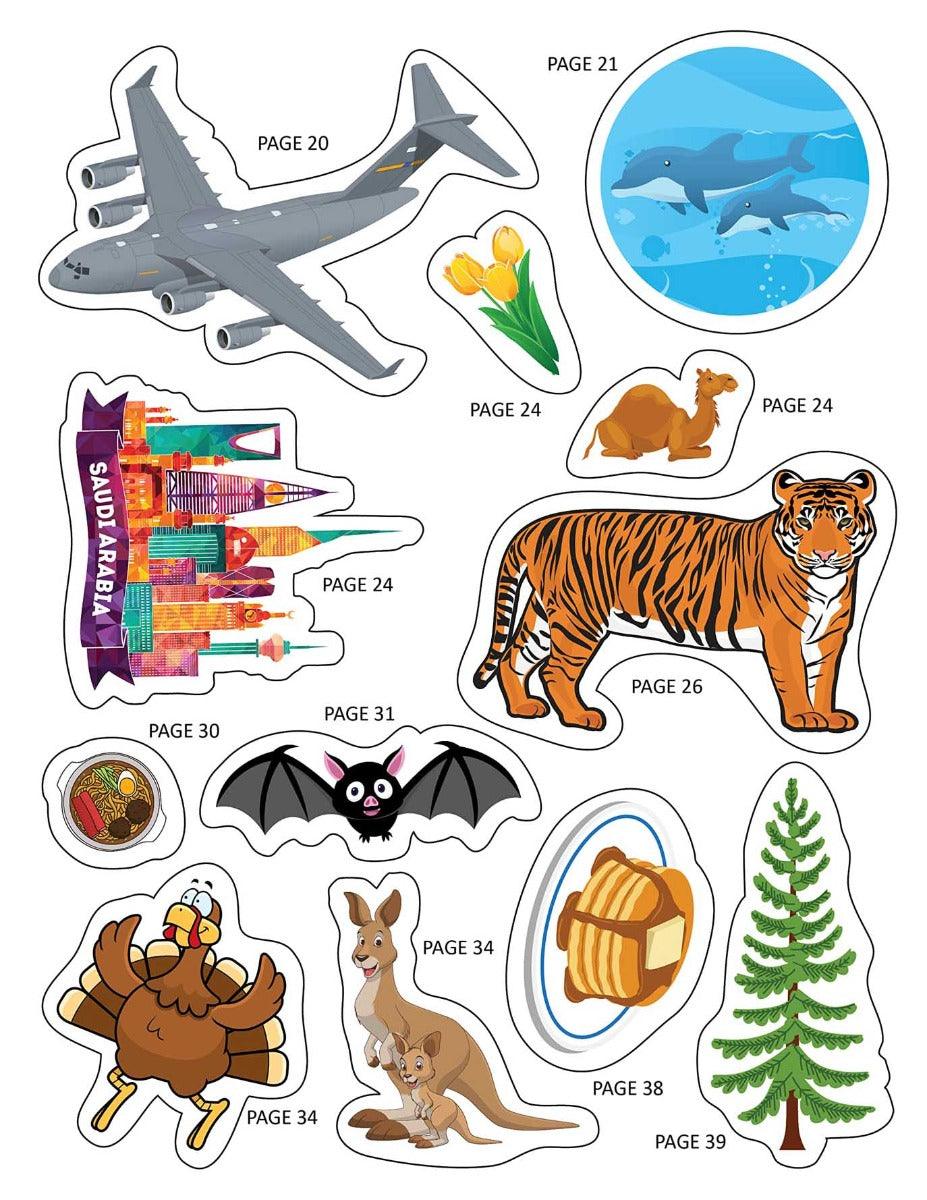 Dreamland Explore the World Activity Book with Stickers and 3D Models - An Interactive & Activity Book For Kids (English)