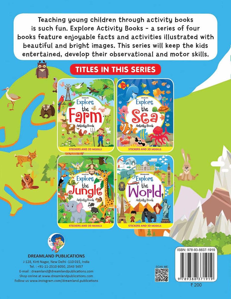 Dreamland Explore the World Activity Book with Stickers and 3D Models - An Interactive & Activity Book For Kids (English)