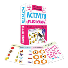 Dreamland Flash Cards Activity - 30 Double Sided Wipe Clean Flash Cards With Pen - An Early Learning Book For Kids (English)