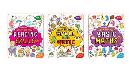 Dreamland Learn Everyday 3 - An Interactive & Activity Book For Kids - Pack of 3 Books(English)