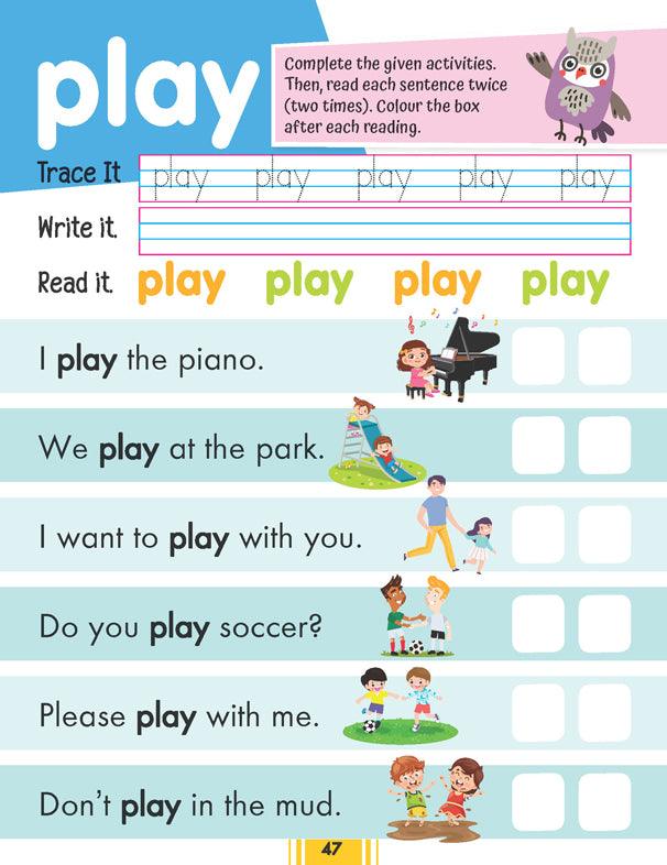 Dreamland Fluency Sentences Book 1 - An Early Learning Book For Kids (English)