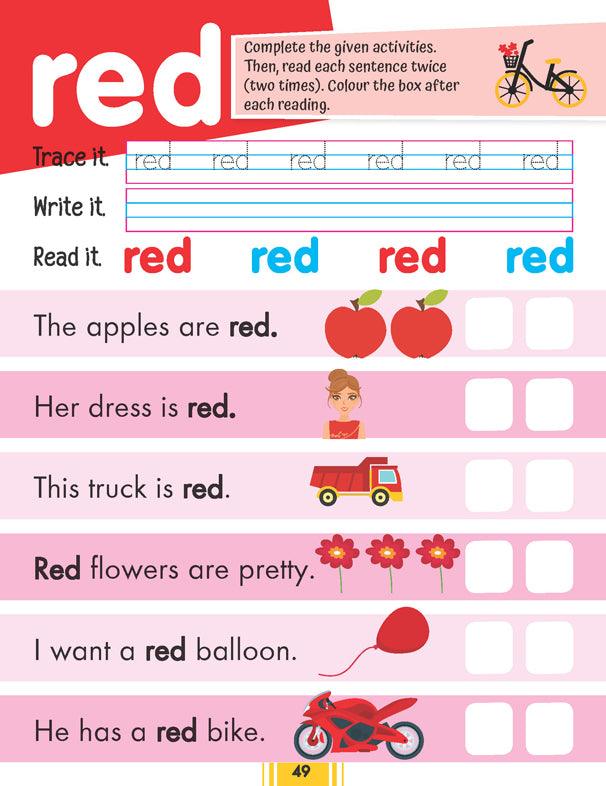 Dreamland Fluency Sentences Book 1 - An Early Learning Book For Kids (English)