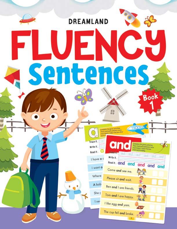Dreamland Fluency Sentences Book 1 - An Early Learning Book For Kids (English)