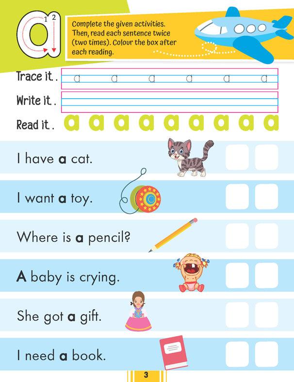 Dreamland Fluency Sentences Book 1 - An Early Learning Book For Kids (English)