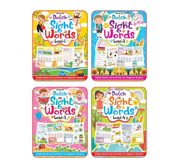 Dreamland Dolch Sight Words Books - An Early Learning Book For Kids - Pack of 4 Books(English)