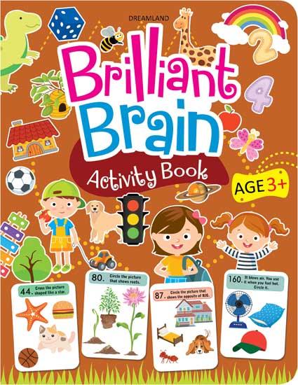 Dreamland Brilliant Brain Activity Book 1 - An Interactive & Activity Book For Kids (English)