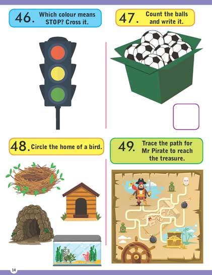 Dreamland Brilliant Brain Activity Book 3 - An Interactive & Activity Book For Kids (English)