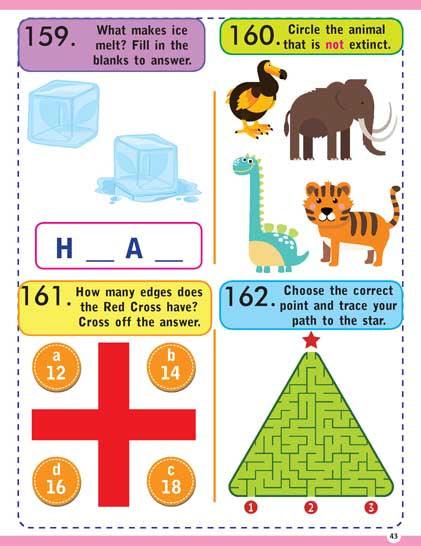 Dreamland Brilliant Brain Activity Book 4 - An Interactive & Activity Book For Kids (English)