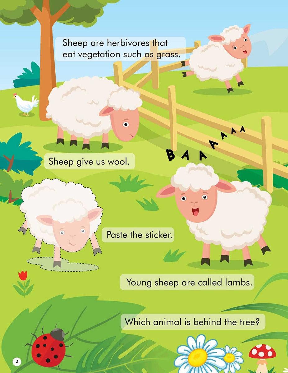 Dreamland Explore the Farm Activity Book with Stickers and 3D Models - An Interactive & Activity Book For Kids (English)